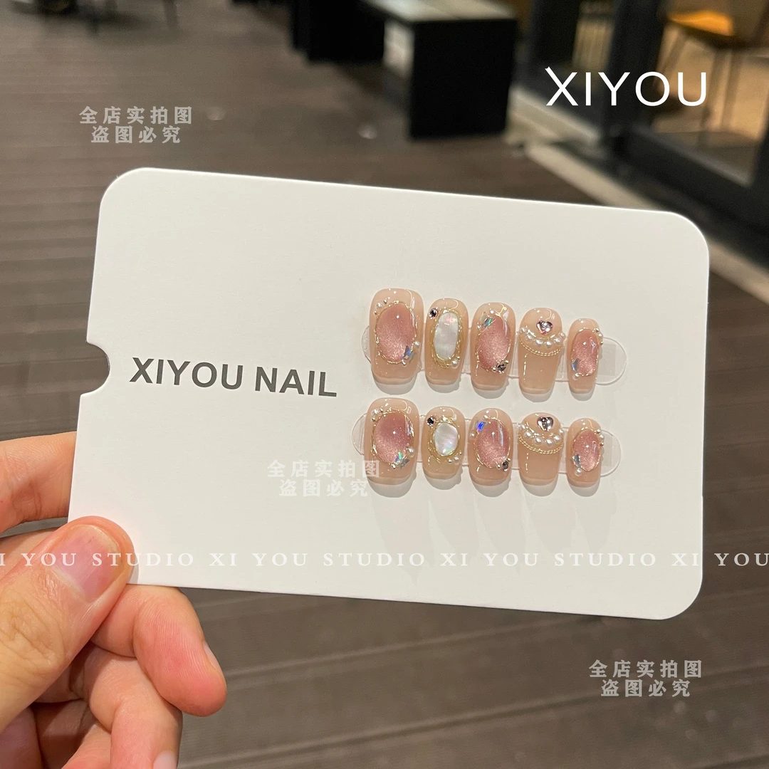 【索马里海】纯手工穿戴甲巴洛克风格气质百搭款美甲贴片SEEU0921