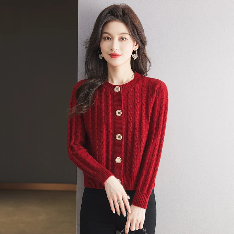 2024新款毛针织衫时尚毛衣早秋爆款打底衫小个子秋季假两件小开衫