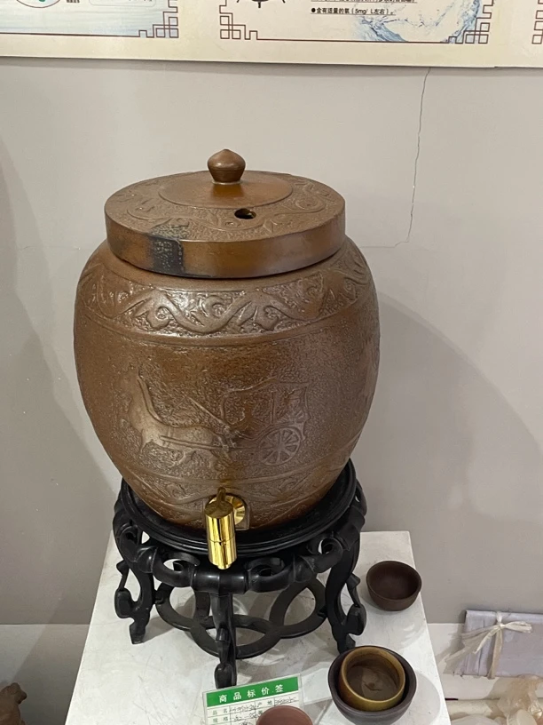 柴烧儒陶水缸无滤芯裸缸