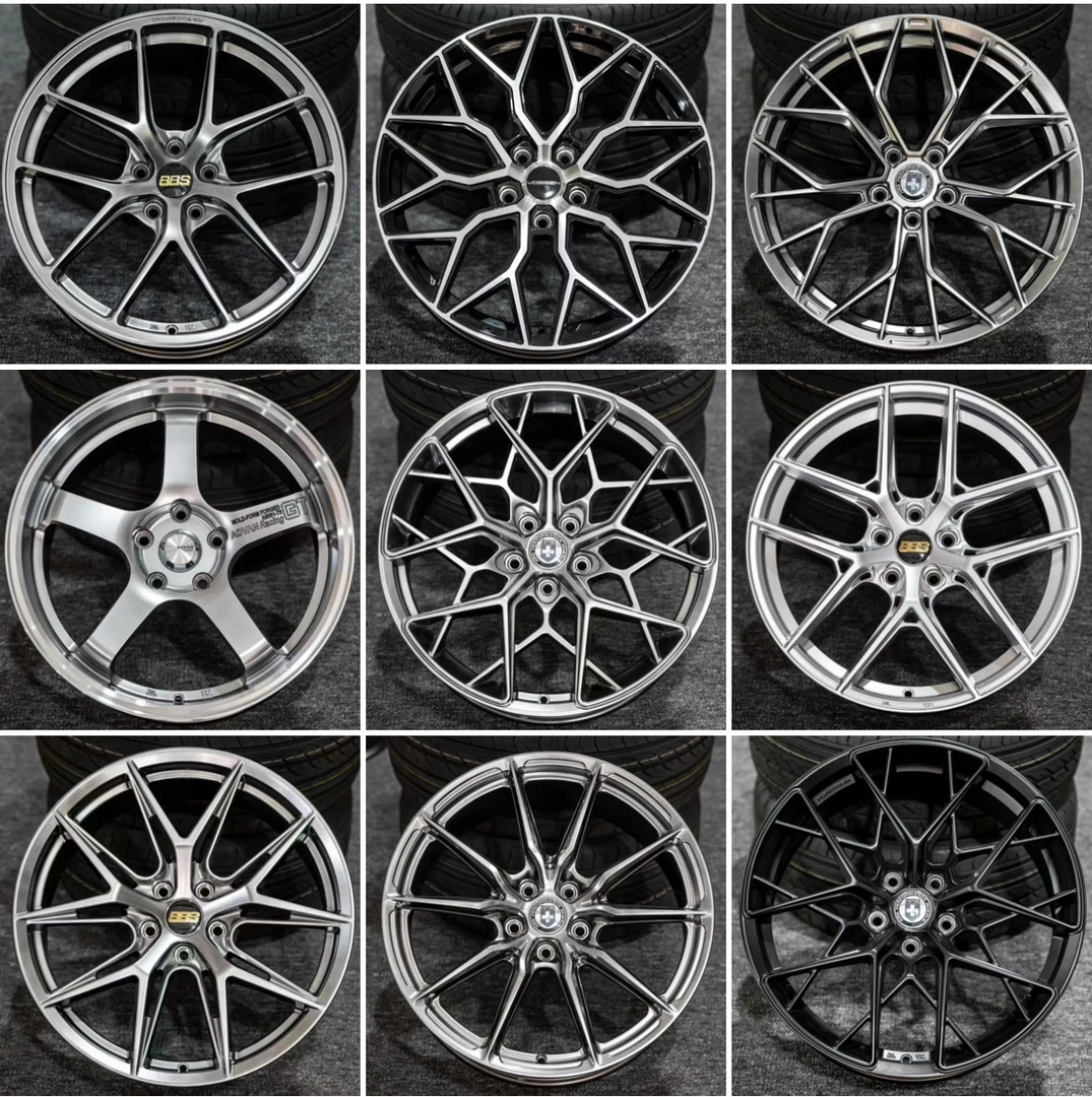 17181920寸旋压树杈抛边镂空轮毂本田丰田大众宝马奔驰奥迪领克