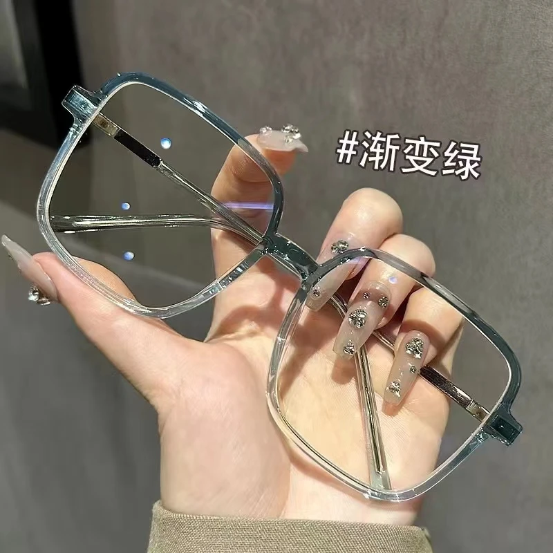 方圆脸眼镜框大脸近视可配度数散光眼镜女高级感素颜显脸小防蓝光