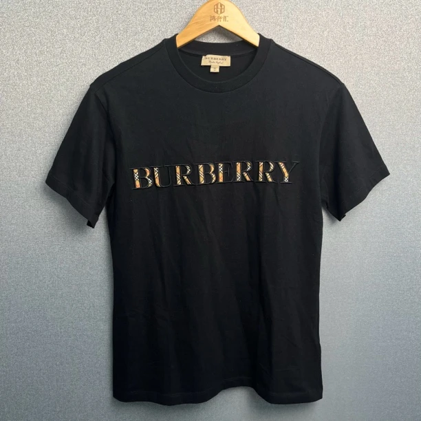 （特价）XS码/Burberry博柏利 徽标Logo字母圆领套头短袖/95新
