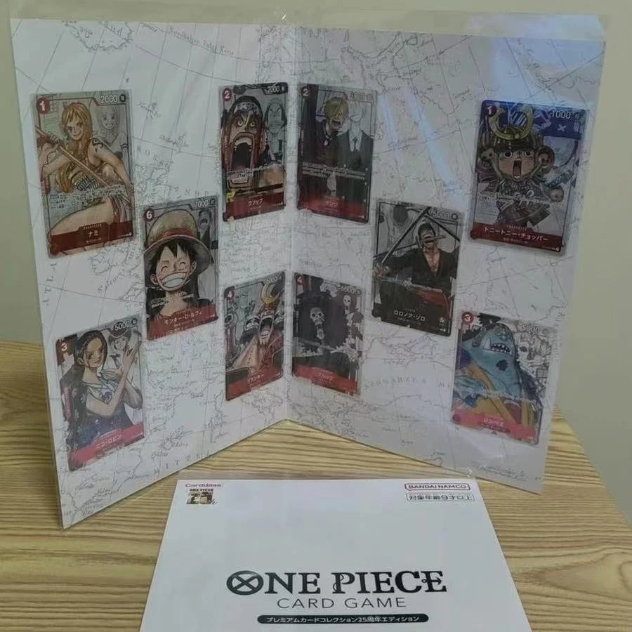 OPCG 日版航海王25周年纪念卡册(内含10张卡）