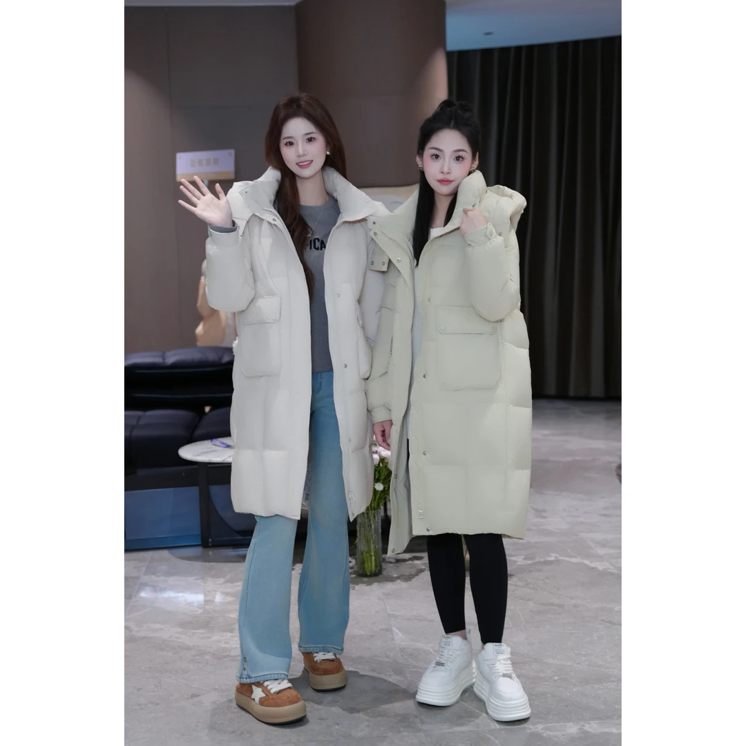 宿慕SUMU 女款保暖连帽羽绒服11-19冬款2024新款羽绒服D63003