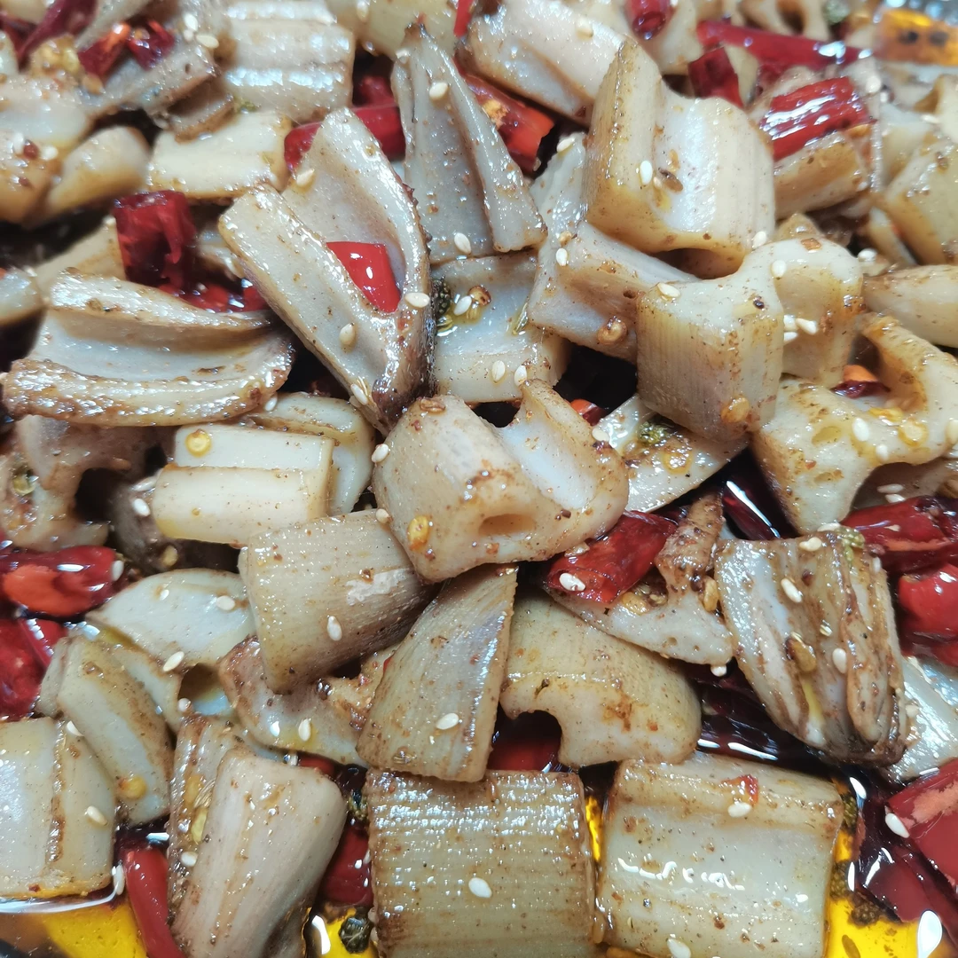 冷吃藕丁麻辣小零食脆爽美味手工