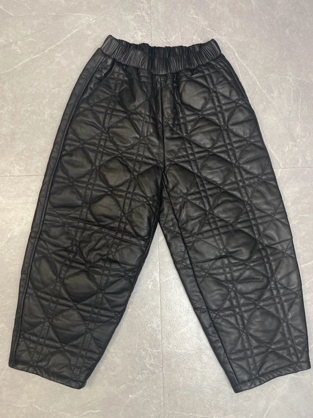 休闲真皮棉皮裤冬季保暖时尚秋冬