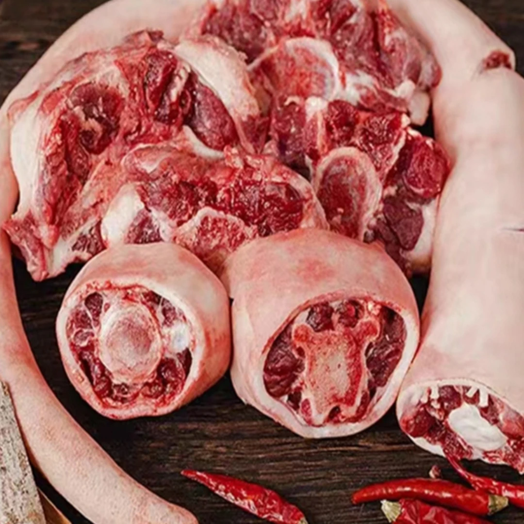 6斤新鲜现杀带皮牛尾巴整根切块黄牛尾骨整条散养生牛肉商用牛杂