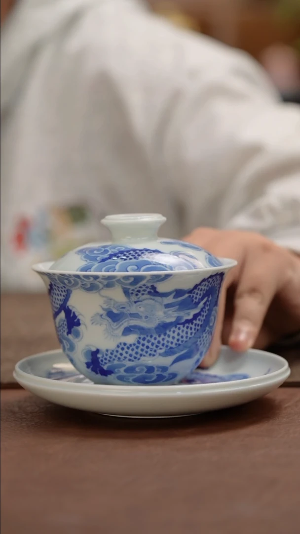 【闪购商品】瓷片盖碗 微瑕