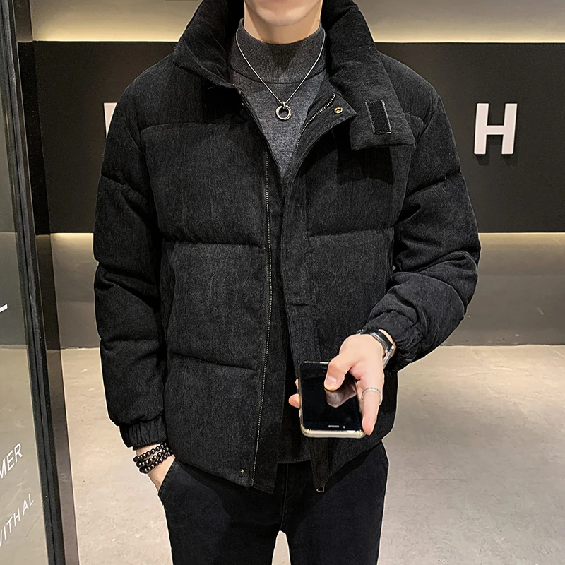 灯芯绒立领棉衣外套男士秋冬季2023新款爆款加厚棉服袄子男装上衣
