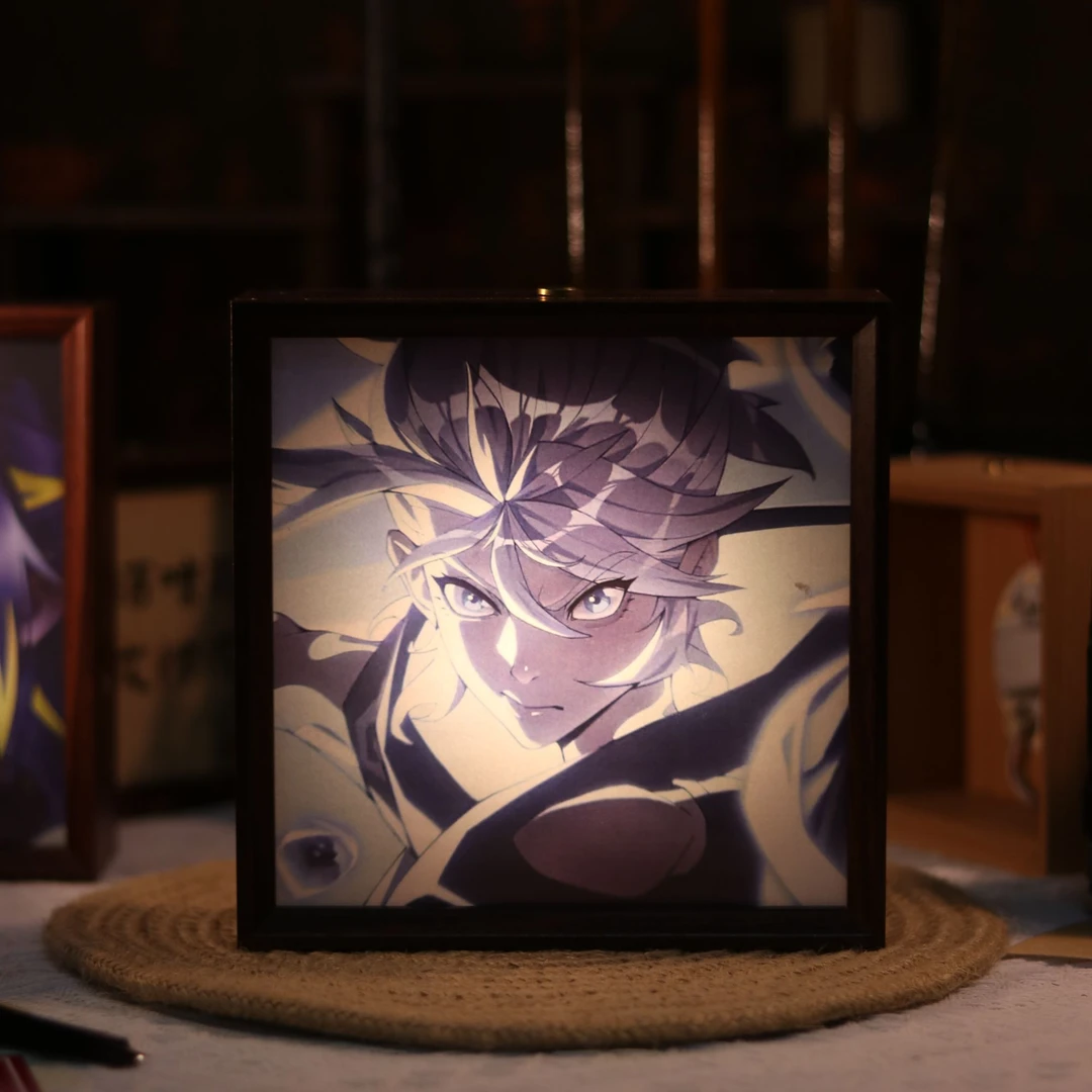 光翰瓦游展示画框定制纪念品logo图片定制氛围灯画桌面摆件小夜灯