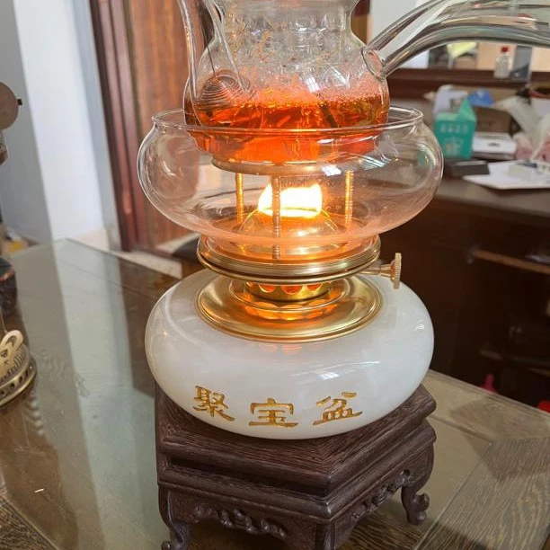 玉石空气灯高度17厘米！煮茶炉