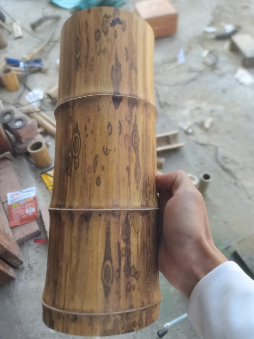 精品凤眼花斑竹茶则料