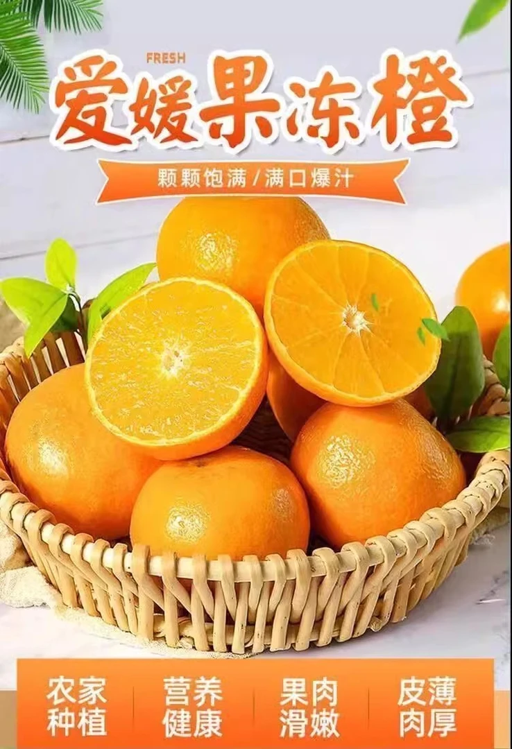 【京东快递】精品爱媛果冻橙38号特大果/果王专享6-9个装爆爽送礼