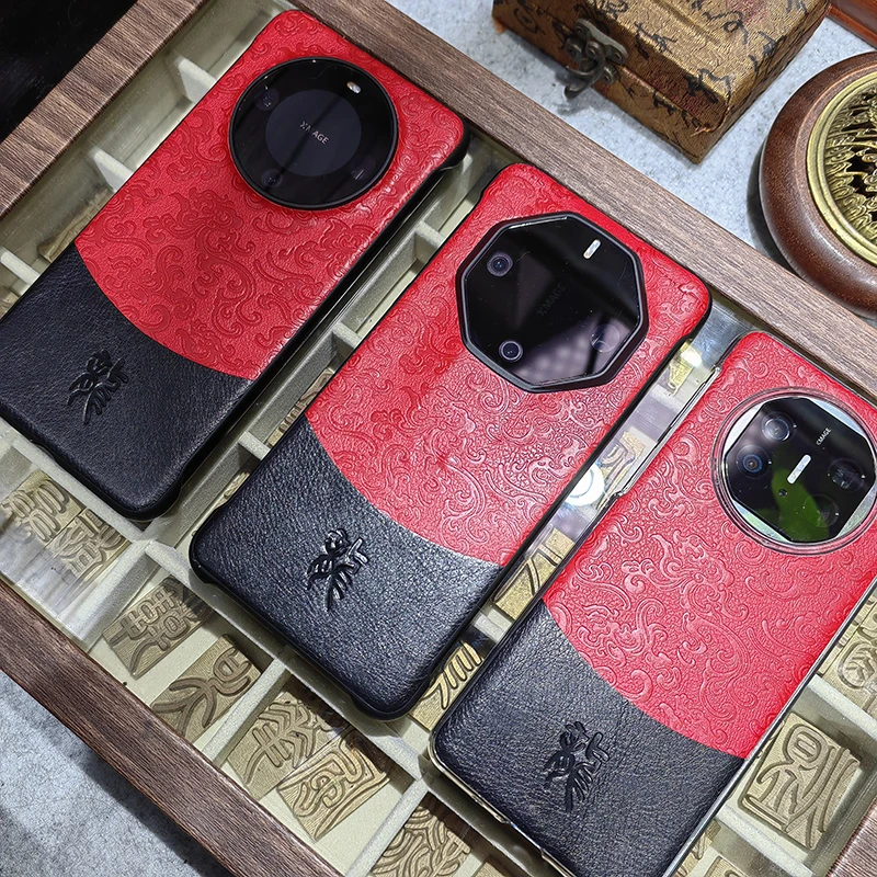 华为mate60RS非凡大师手机壳小众龙年拼色浮雕60PRO+超薄复古风潮