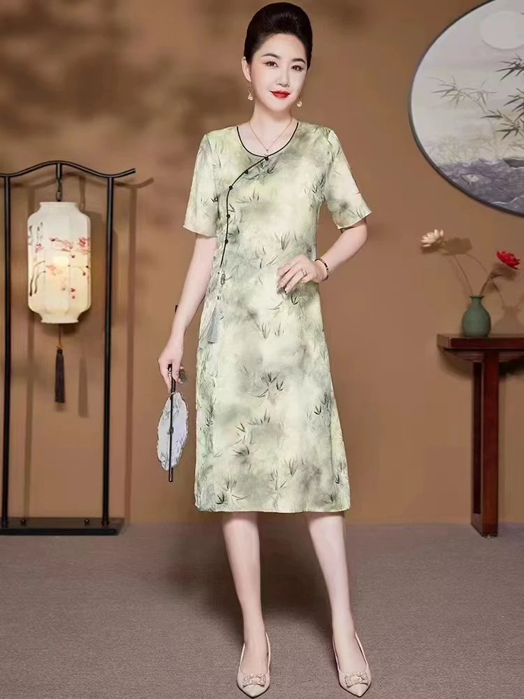 2025国风新款气质时尚百搭连衣裙