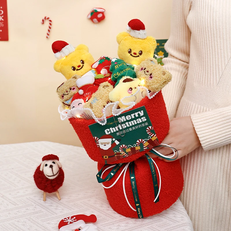 可爱卡通黄油小熊公仔毛绒娃娃玩偶花束成品送女孩子闺蜜小朋友