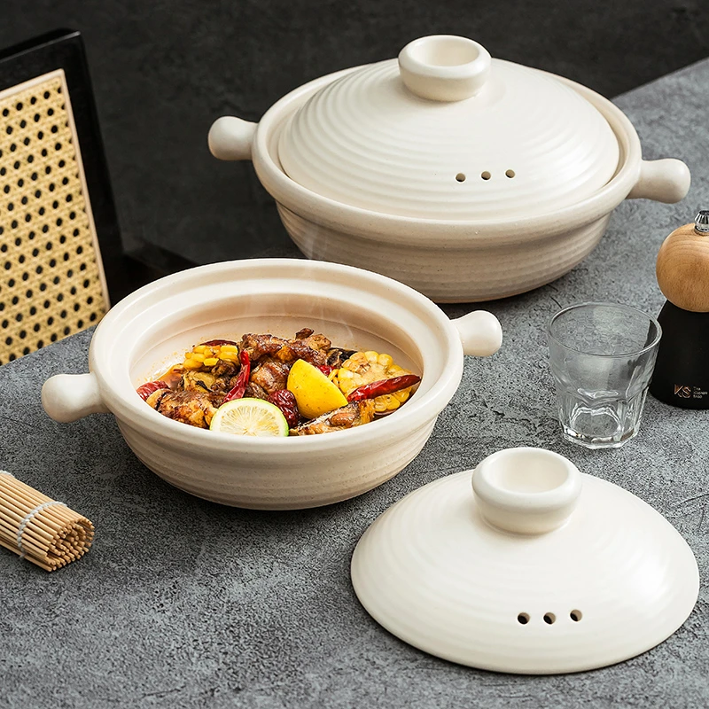 造器家用砂锅燃气灶耐高温煤气干烧不裂煲仔饭石锅煲汤锅沙锅炖锅