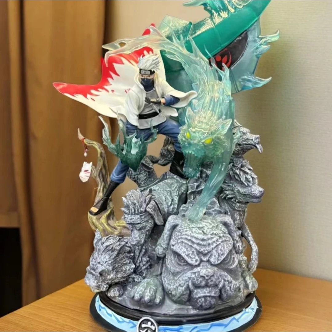 火影忍者 CS旗木卡卡西六代目 带雷狗 动漫手办模型摆件 送彩盒