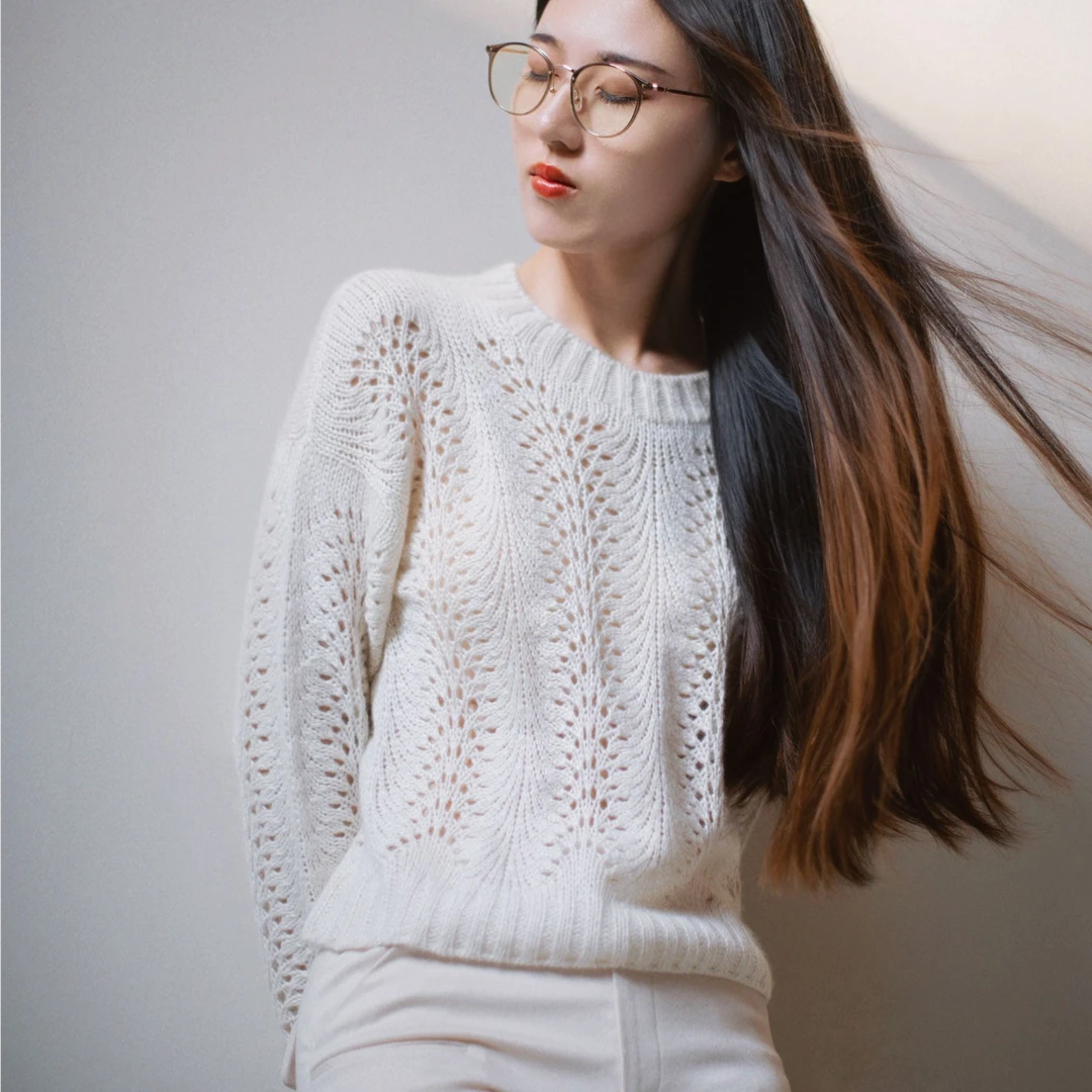 逸致手编材料包长离长袖针织毛衣非成品丝绸羊绒图解视频套装