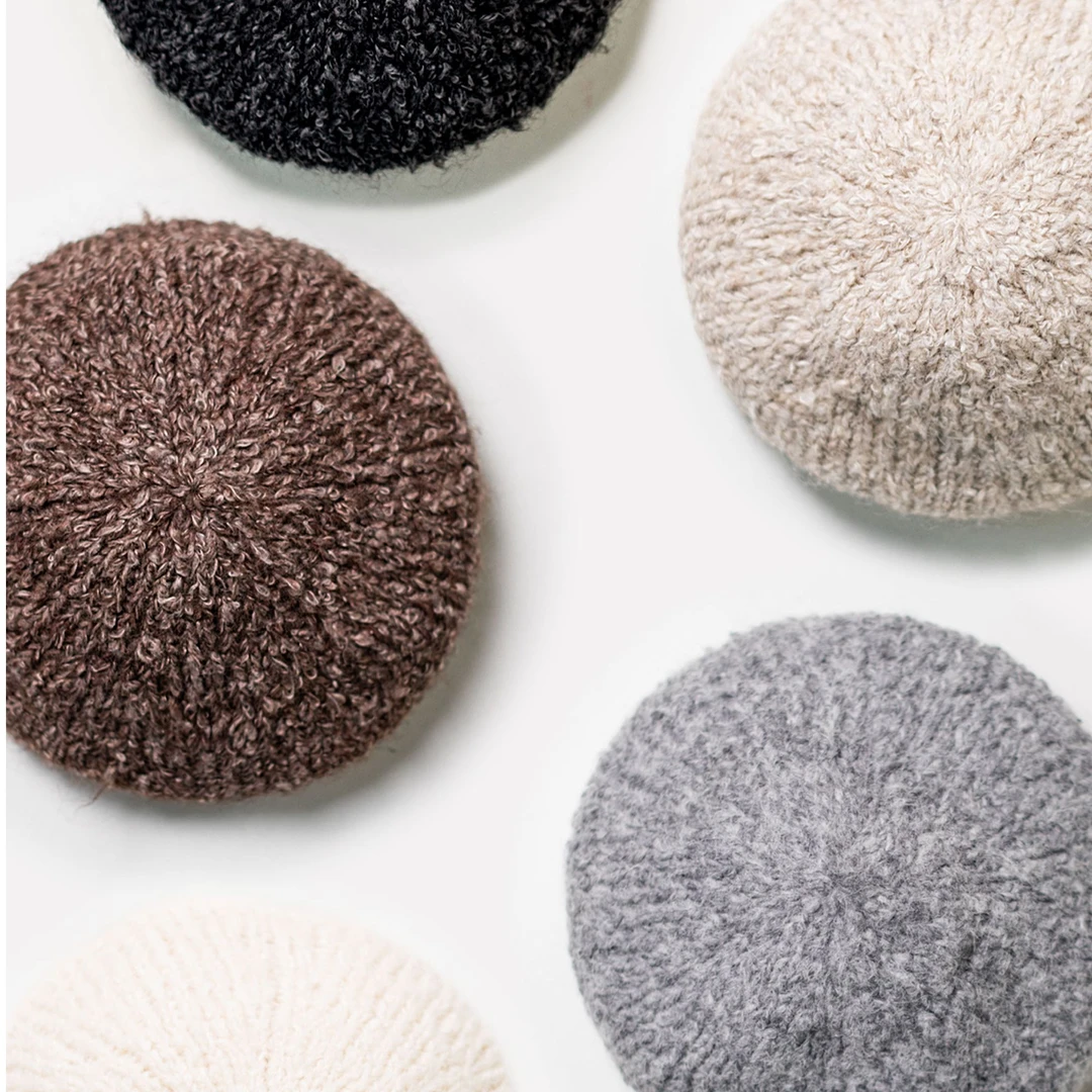 逸致手编针织贝雷帽织暖材料包非成品rowan结子羊驼线图解视频