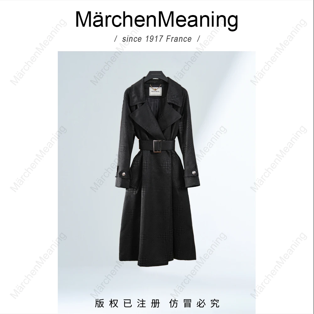 MärchenMeaning秋冬新款风衣气质时尚长款外套设计师磊