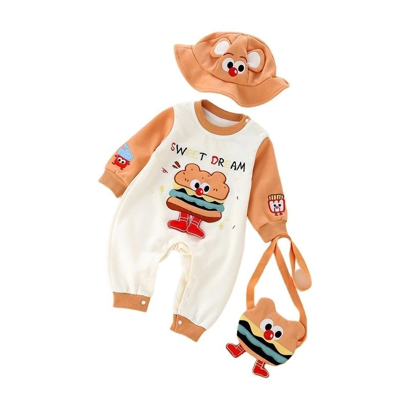 汉堡三件套带帽子包包