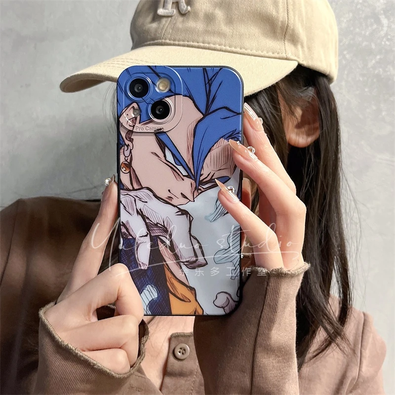 七龙珠悟空iPhone15手机壳苹果14动漫创意13全包12防摔11卡通透明