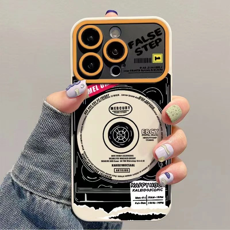 潮牌唱片机苹果13手机壳iphone15/14promax全包12/11防摔xr高级8p