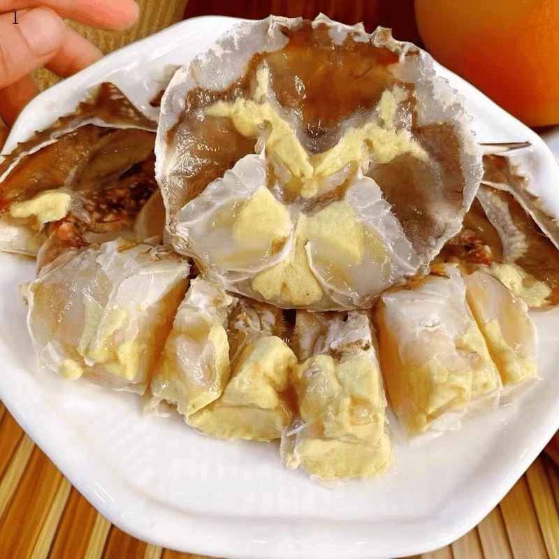 （舟山白膏咸呛蟹）4两左右 舟山特产即食下饭饱满咸蟹母蟹不能蒸煮