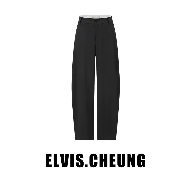 ELVIS.CHEUNG蒋云開運24秋冬时尚百搭休闲精纺高腰香蕉裤开运