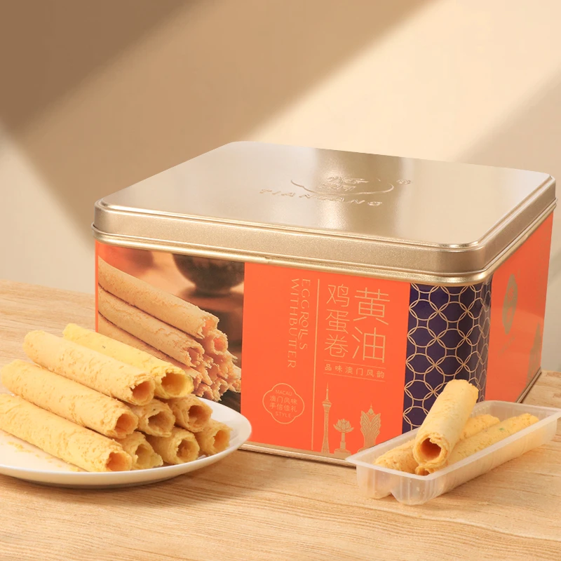 恬朗＜恬朗>澳门风味手工黄油鸡蛋卷营养香酥浓郁/配礼袋/送礼佳选
