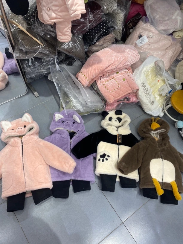 新品儿童水貂毛家居服加厚可外穿