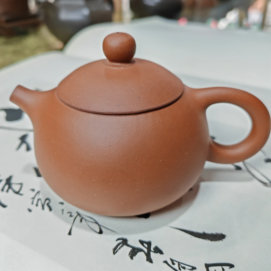 茂旭号-黄龙山原矿紫砂壶 朱泥 文旦140cc