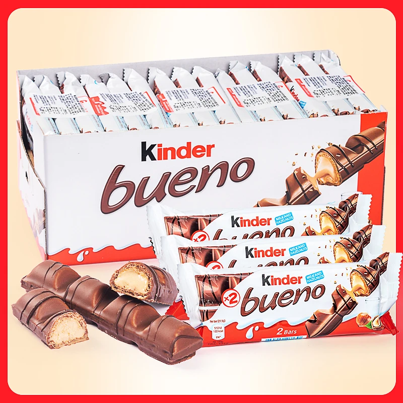 原装进口健达巧克力缤纷乐kinder榛子牛奶威化夹心饼干休闲零食