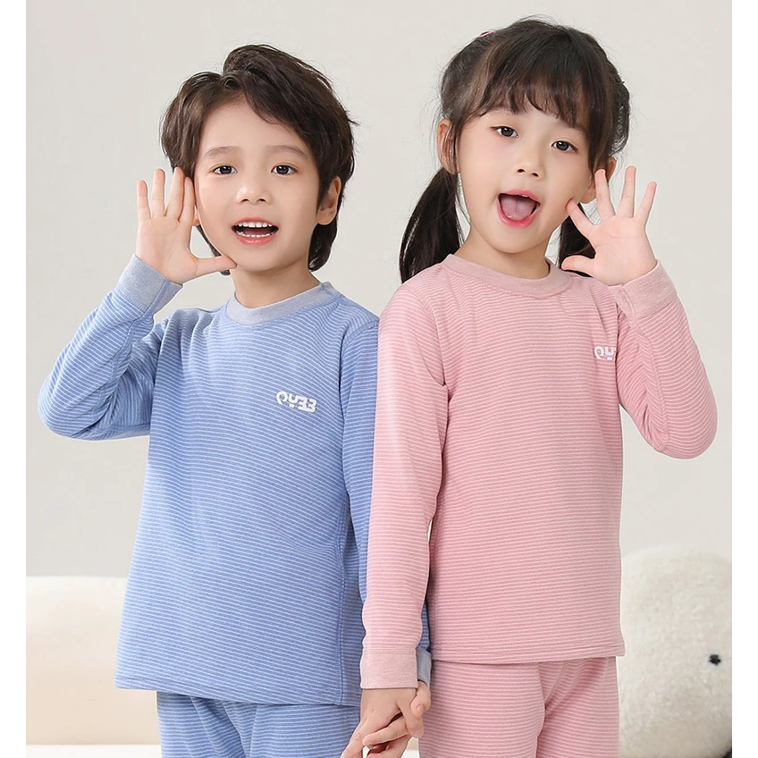 （保暖内衣）100-180/儿童保暖套装中领秋冬校服内搭居家打底神器