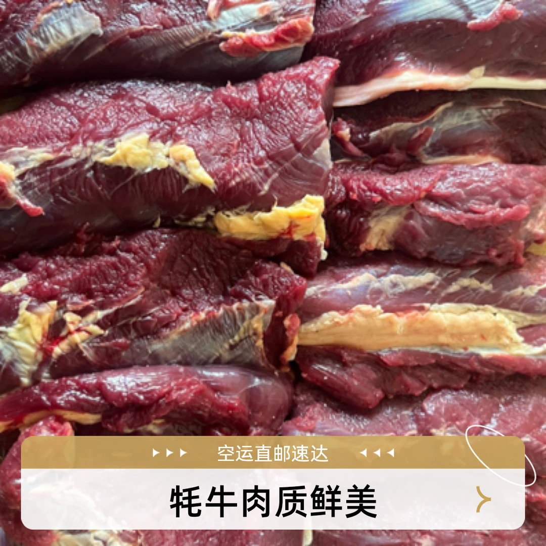 【白牦牛福利肉 】新鲜腿肉 牛碎肉 草饲牦牛 空运包邮