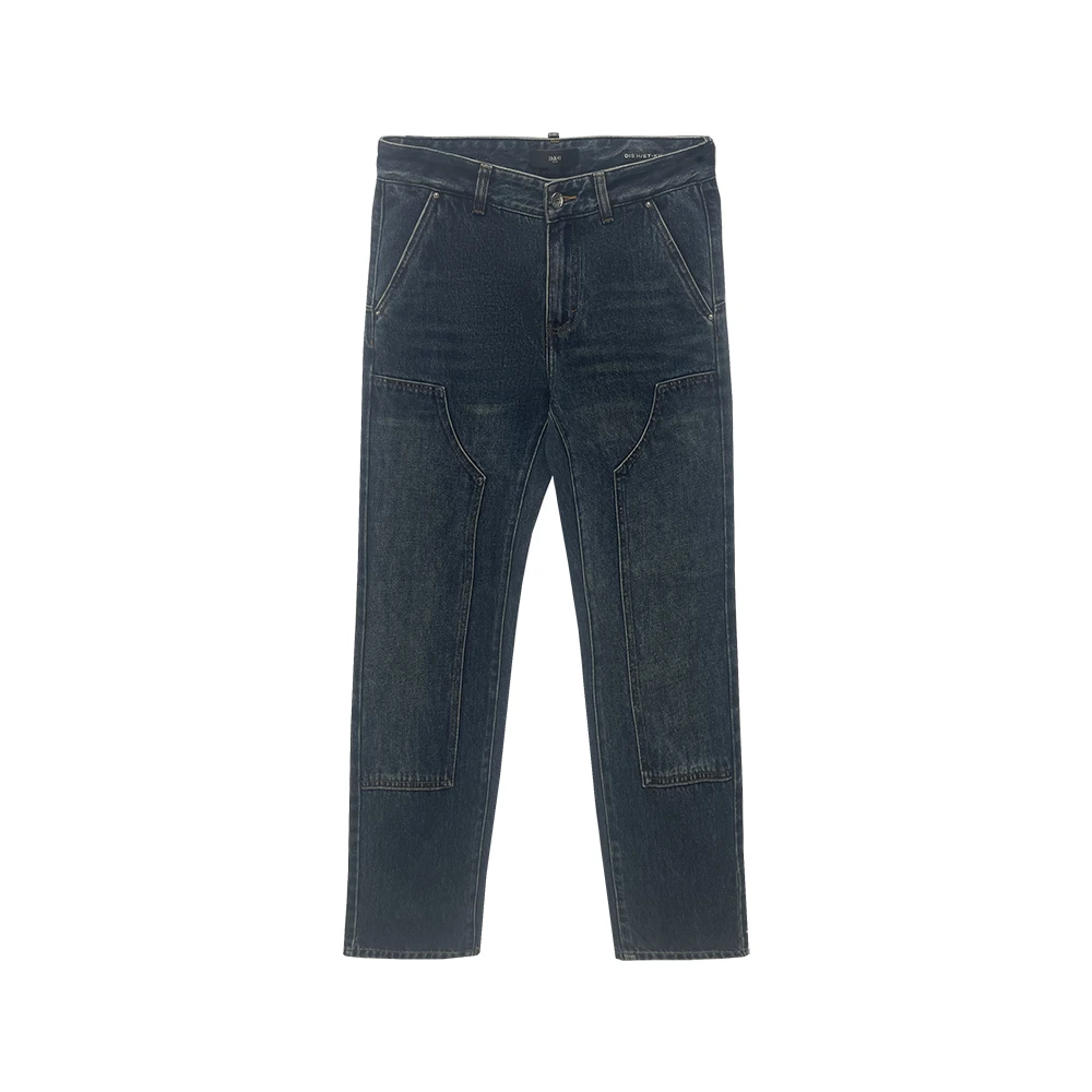 Dite迪特2025年秋冬季男士新款直筒中大筒阔腿牛仔裤2216/2217