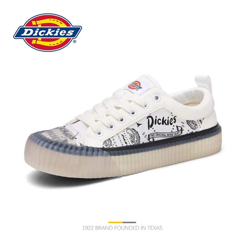 Dickies腰果花情侣款2024夏季百搭时尚鞋子男男士帆布鞋休闲低帮