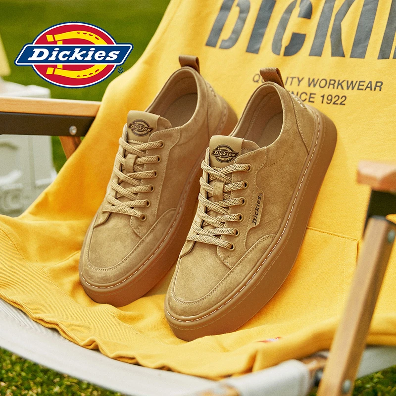 Dickies板鞋男2024夏季男鞋男款复古低帮鞋男士休闲百搭厚底鞋子