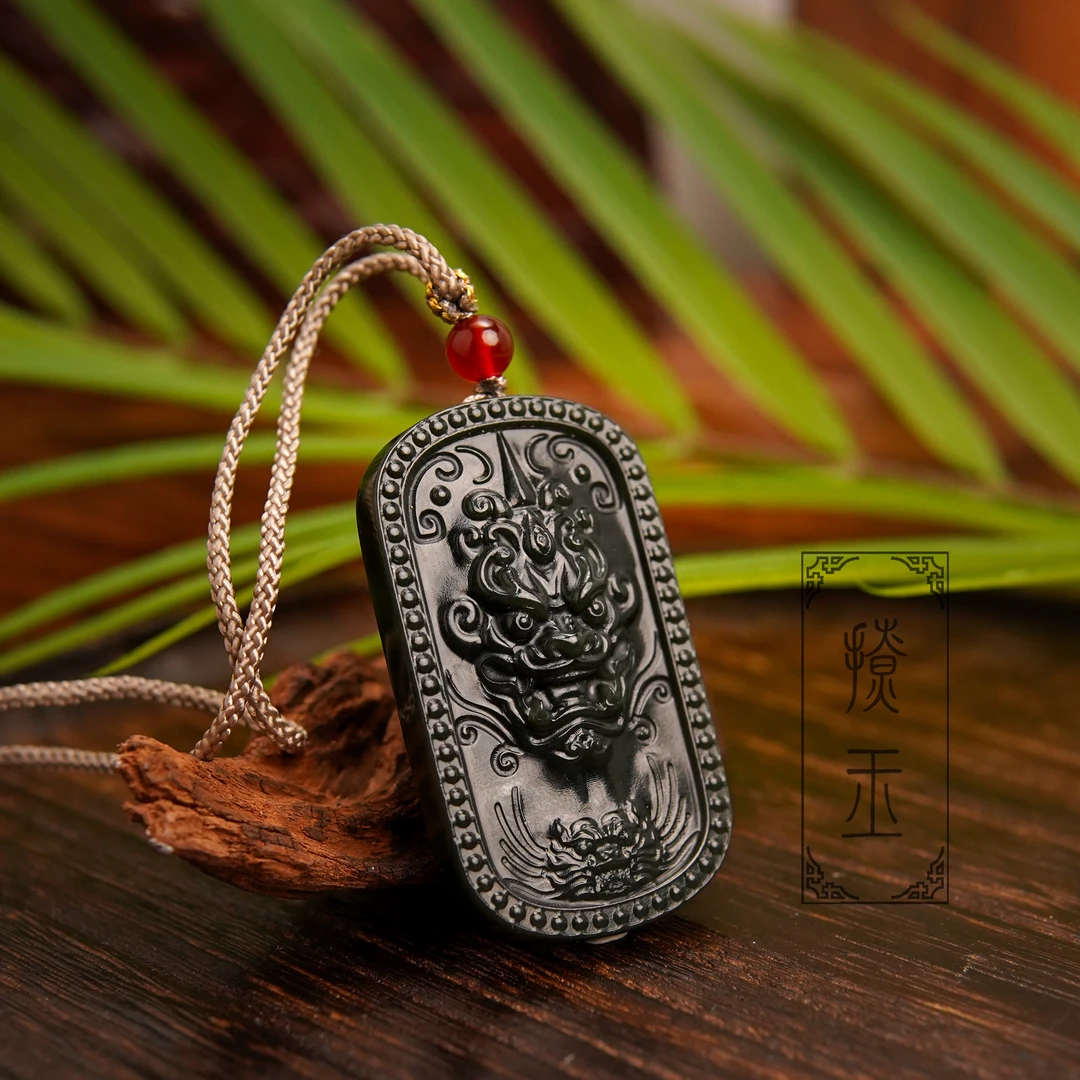 【峰哥撩玉】和田玉貔貅牌吊坠