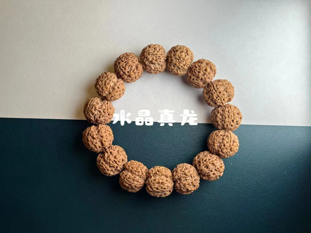 【水晶真龙】卓尔甄选新品镂空蜂窝质感双龙精品大金刚精品高端手串