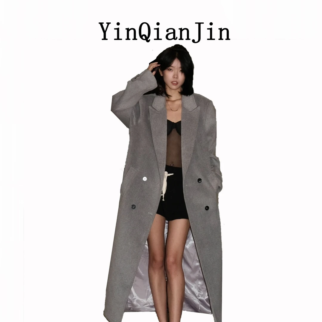 尹千金自制【欧版大衣】经典百搭时尚毛呢大衣S122601
