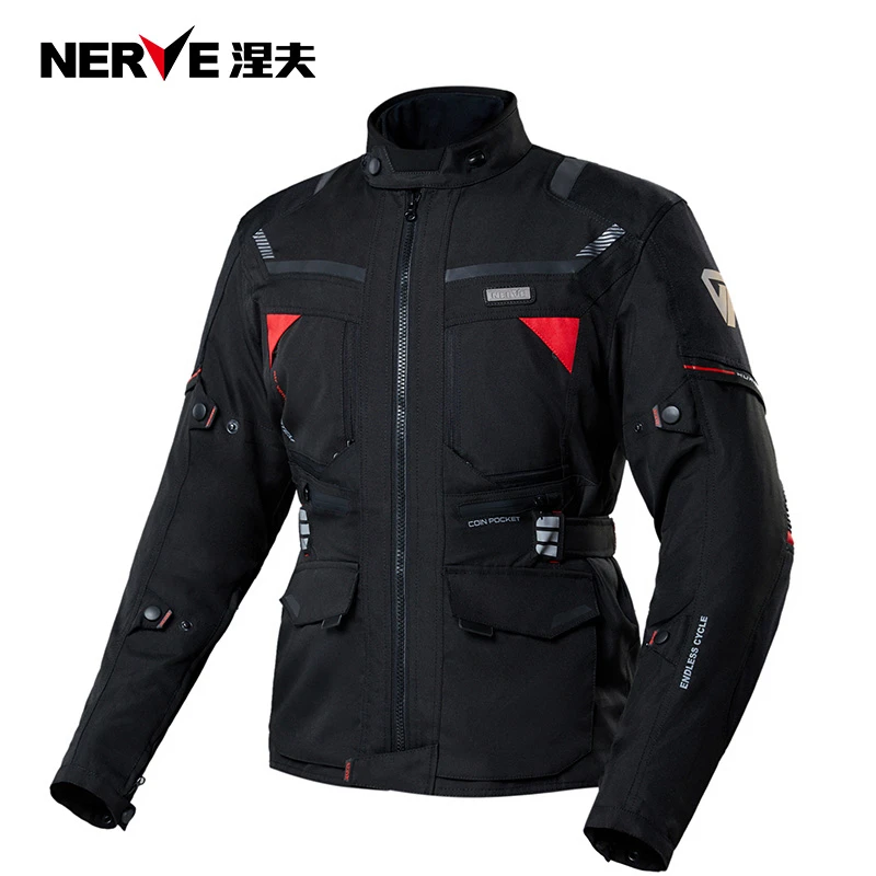 NERVE涅夫飓风摩托车骑行服套装男冬季防水保暖四季重机车拉力服