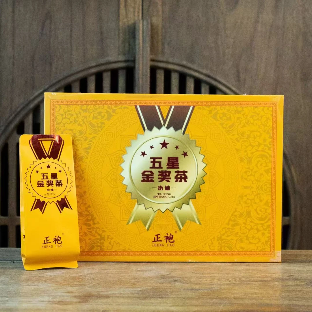 正袍  五星金奖茶 水仙 礼盒装 （8.5克*6泡）