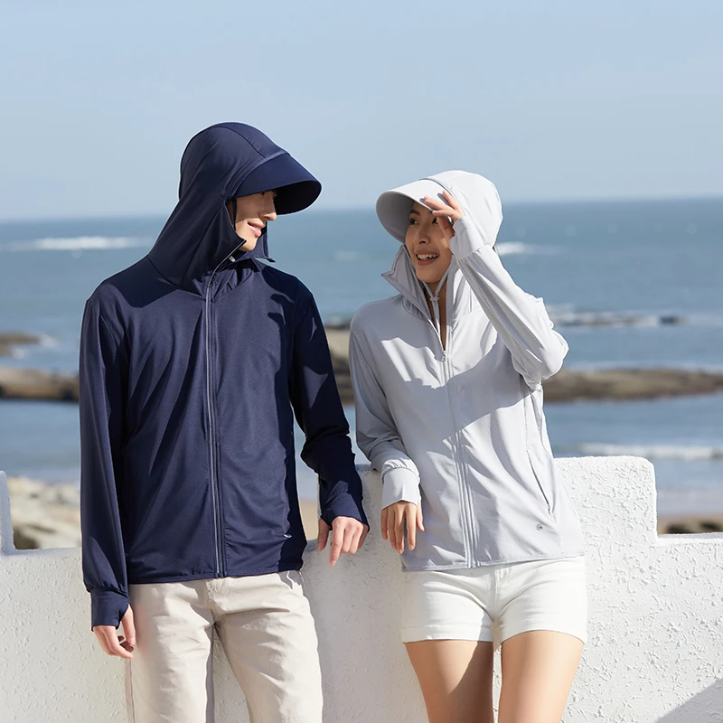 茉寻月下防晒衣男女户外夏季薄款防紫外线连帽百搭骑车防晒服外套