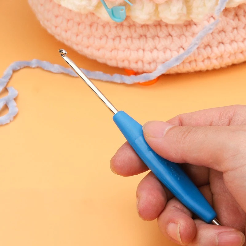 软柄双头钩针工具套装玩偶鞋子包包围巾手工毛线diy编织材料勾针