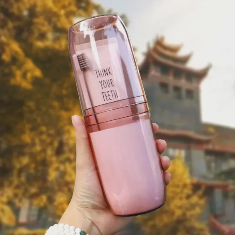 旅行牙刷收纳盒便携式牙刷杯牙膏牙缸漱杯出差牙刷盒漱口杯套装