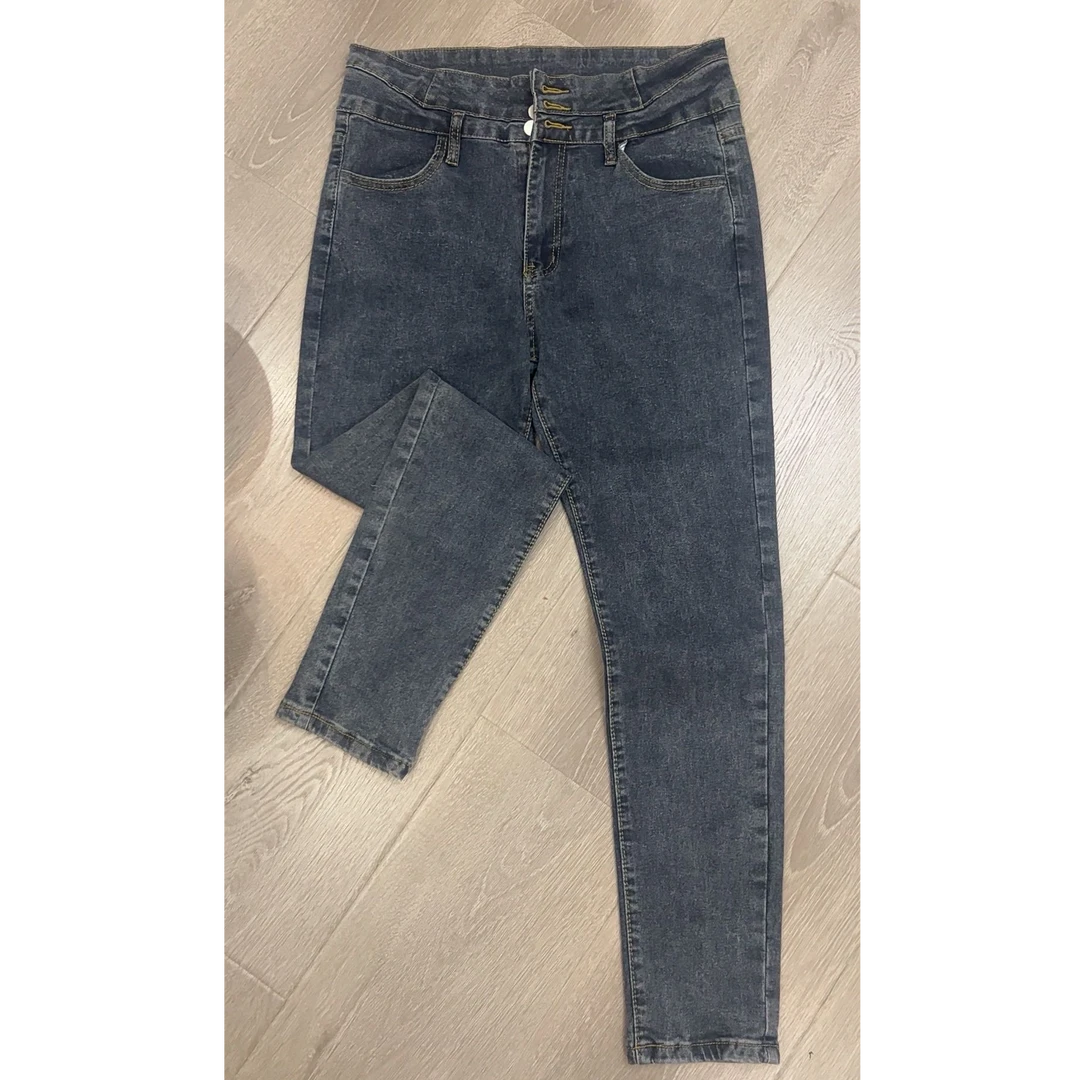 【N8989】小脚牛仔裤女秋冬新款高腰显瘦修身紧身铅笔裤