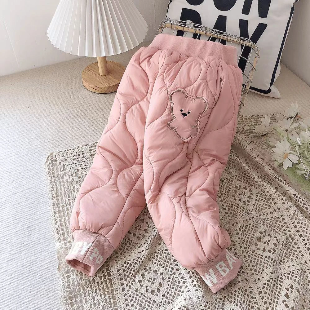 DD新1052/1053儿童女童男童卡通休闲保暖裤蚕丝棉裤外穿秋冬洋气