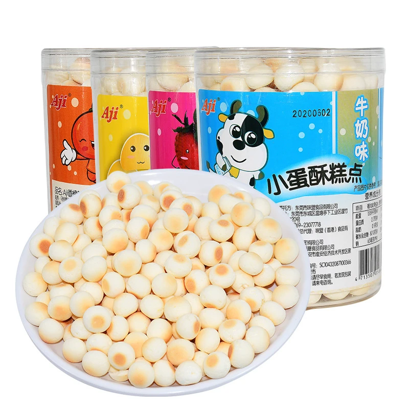 AJI小蛋酥饼干 牛奶味小馒头 儿童小吃糕点小零食母婴店批发150g